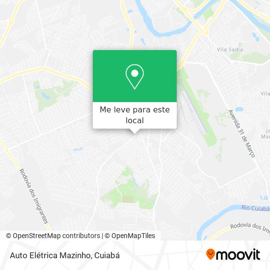 Auto Elétrica Mazinho mapa