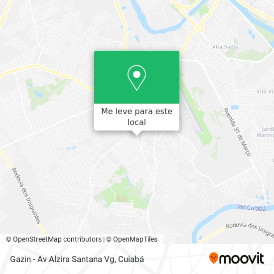 Gazin - Av Alzira Santana Vg mapa