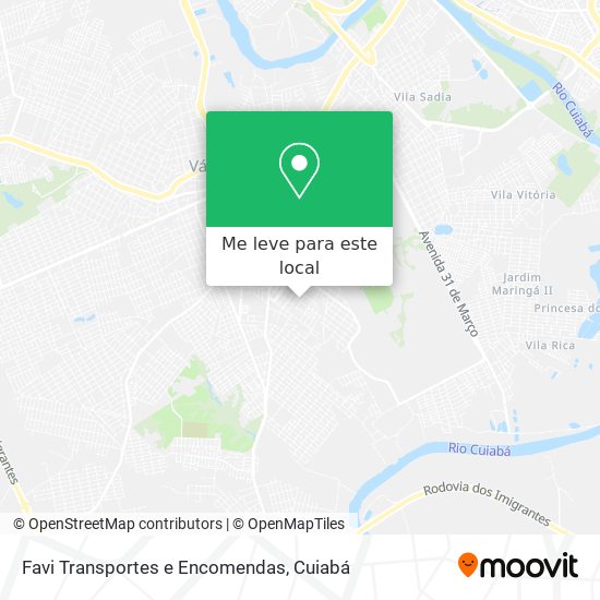 Favi Transportes e Encomendas mapa