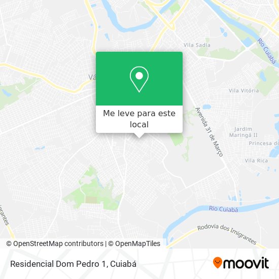 Residencial Dom Pedro 1 mapa