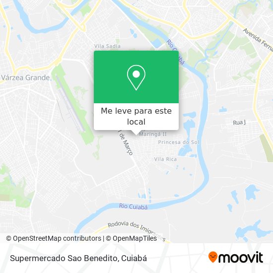 Supermercado Sao Benedito mapa