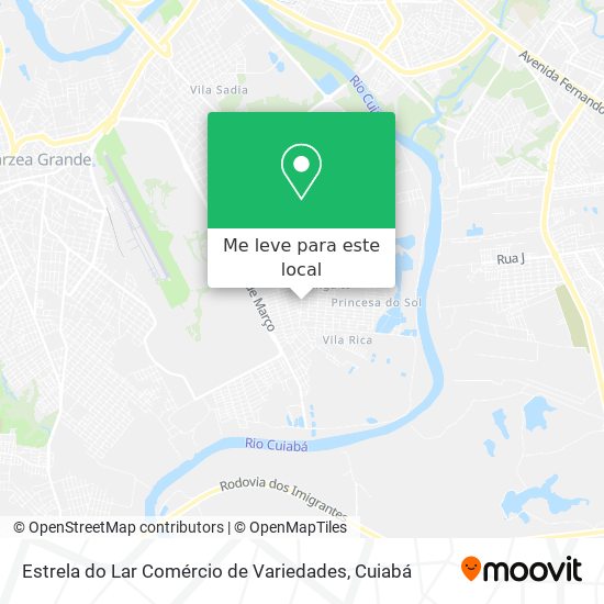 Estrela do Lar Comércio de Variedades mapa