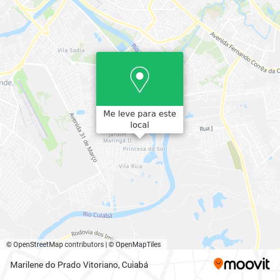 Marilene do Prado Vitoriano mapa