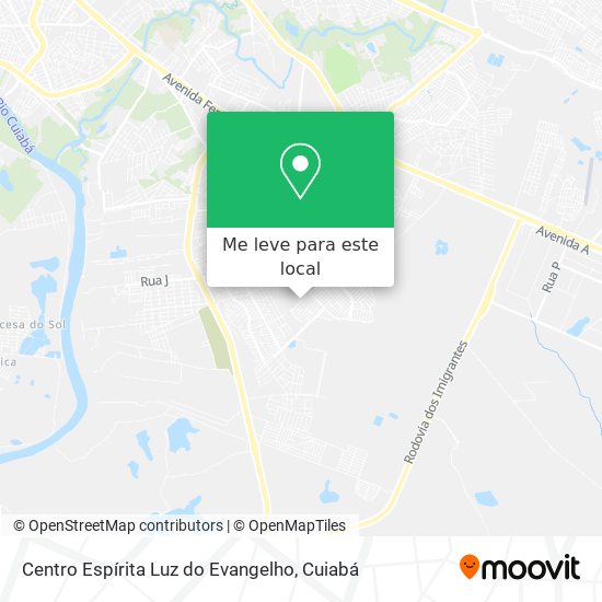 Centro Espírita Luz do Evangelho mapa