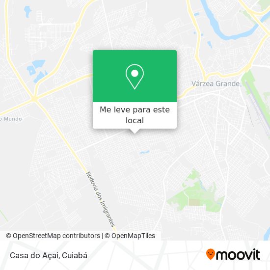 Casa do Açai mapa