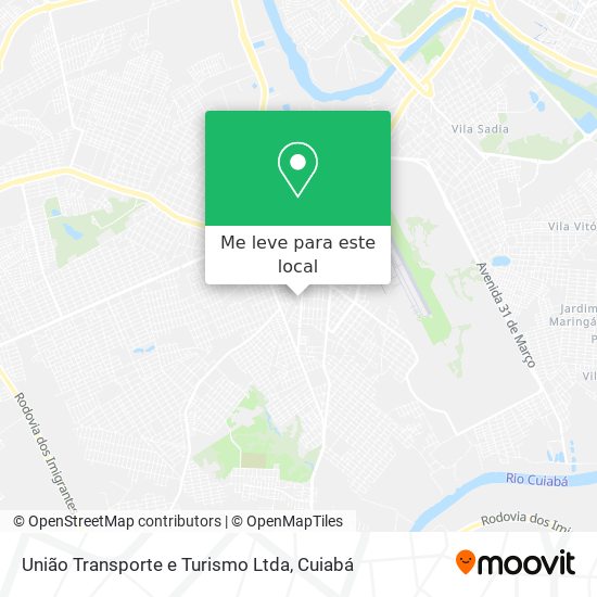 União Transporte e Turismo Ltda mapa