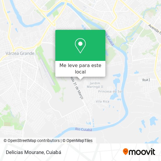 Delícias Mourane mapa