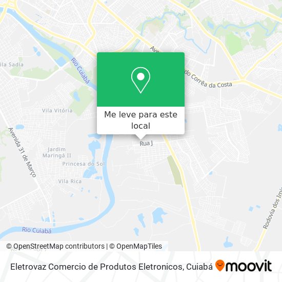 Eletrovaz Comercio de Produtos Eletronicos mapa
