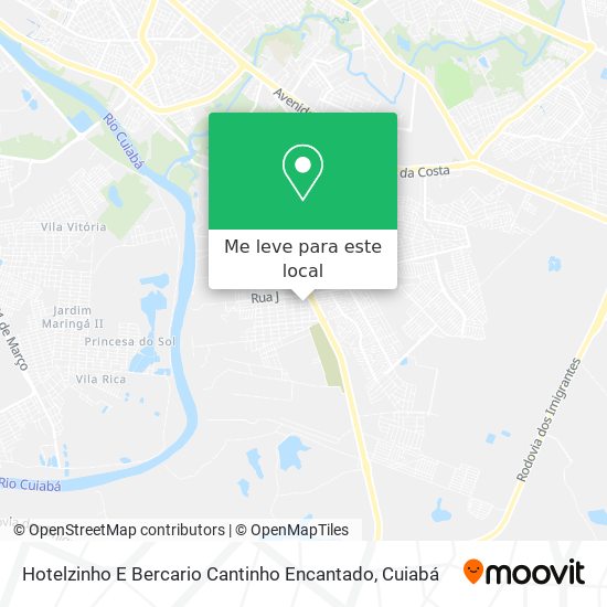 Hotelzinho E Bercario Cantinho Encantado mapa