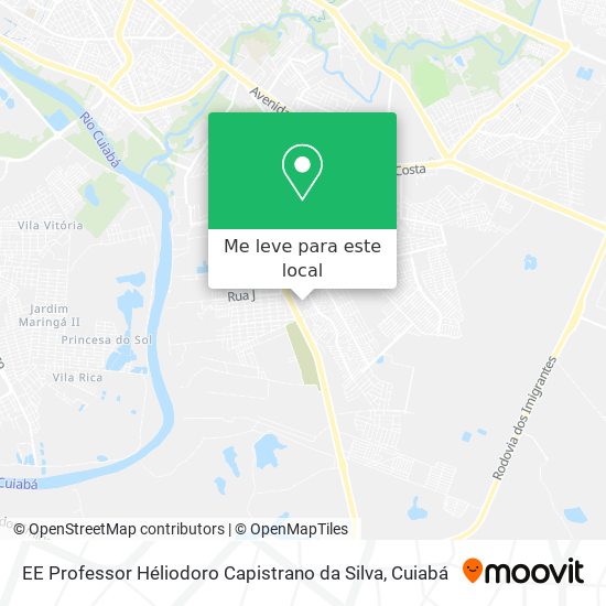 EE Professor Héliodoro Capistrano da Silva mapa