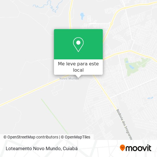 Loteamento Novo Mundo mapa