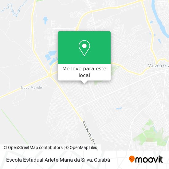 Escola Estadual Arlete Maria da Silva mapa