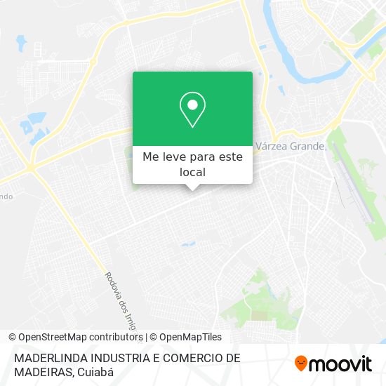 MADERLINDA INDUSTRIA E COMERCIO DE MADEIRAS mapa