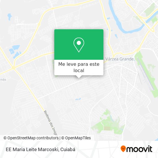 EE Maria Leite Marcoski mapa