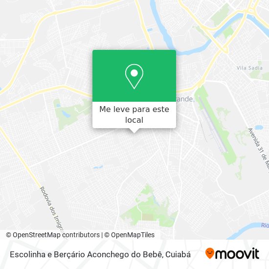 Escolinha e Berçário Aconchego do Bebê mapa