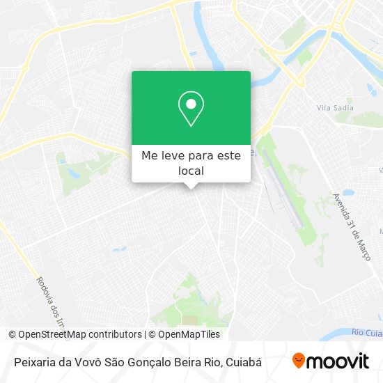 Peixaria da Vovô São Gonçalo Beira Rio mapa