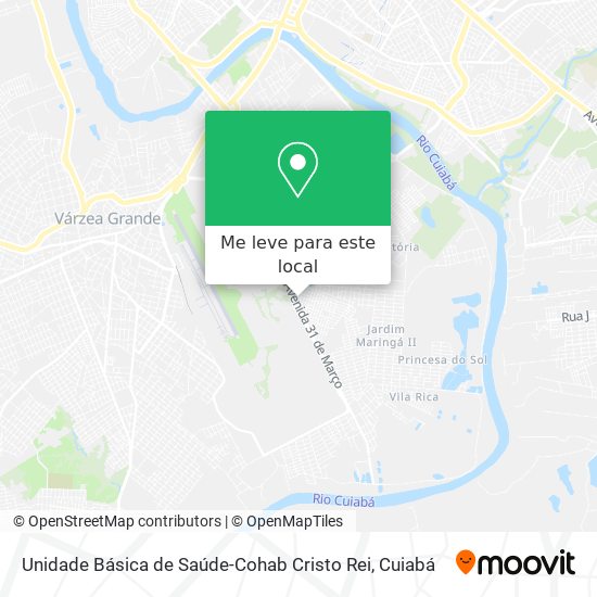 Unidade Básica de Saúde-Cohab Cristo Rei mapa