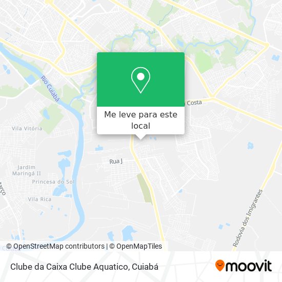 Clube da Caixa Clube Aquatico mapa