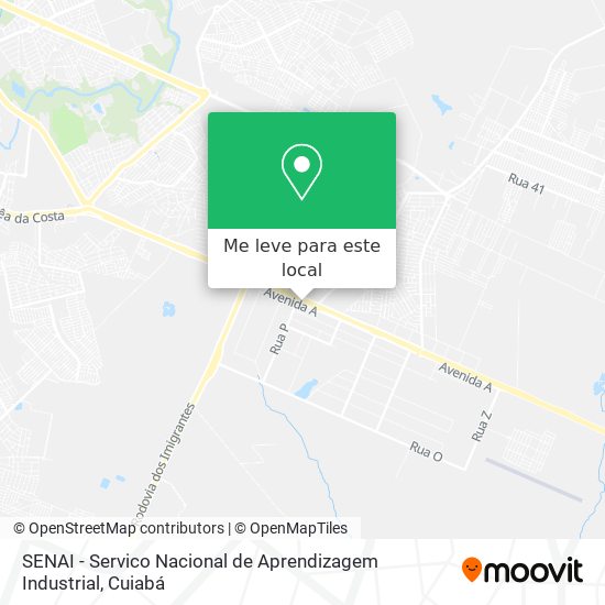 SENAI - Servico Nacional de Aprendizagem Industrial mapa