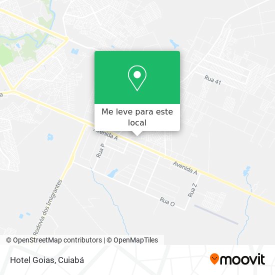 Hotel Goias mapa