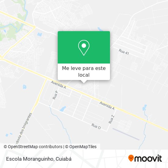 Escola Moranguinho mapa