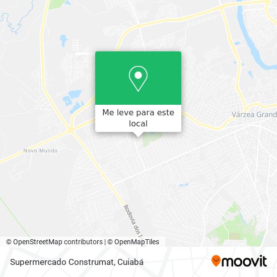 Supermercado Construmat mapa