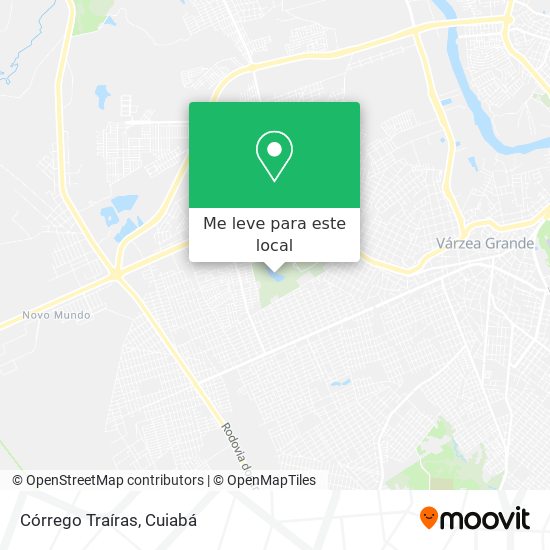 Córrego Traíras mapa