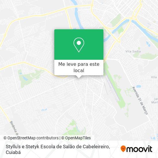 Styllu's e Stetyk Escola de Salão de Cabeleireiro mapa