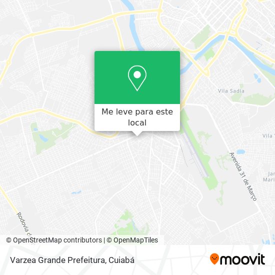 Varzea Grande Prefeitura mapa