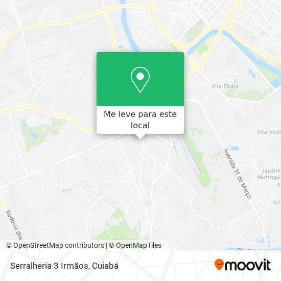 Serralheria 3 Irmãos mapa