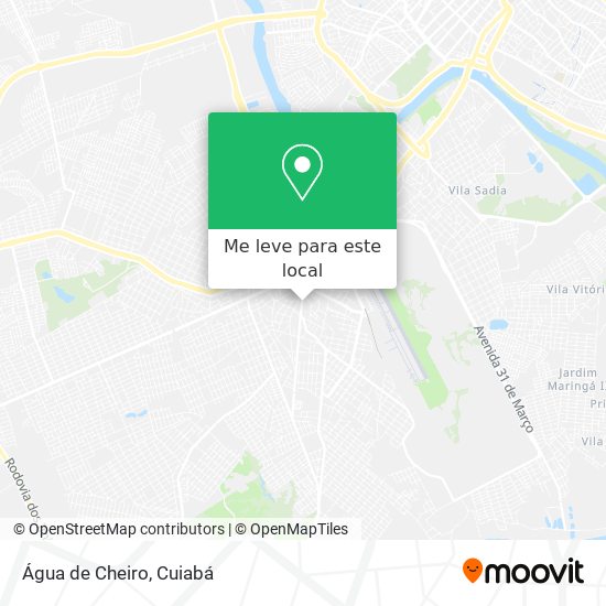 Água de Cheiro mapa