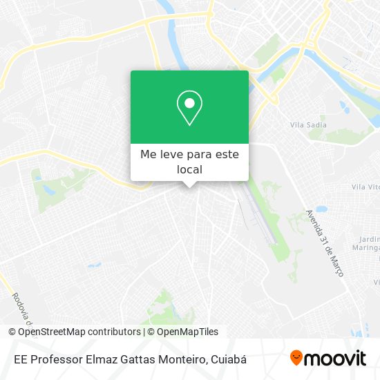 EE Professor Elmaz Gattas Monteiro mapa