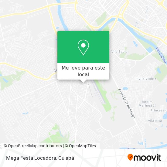 Mega Festa Locadora mapa