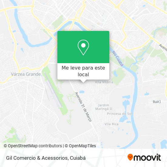 Gil Comercio & Acessorios mapa