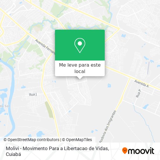 Molivi - Movimento Para a Libertacao de Vidas mapa