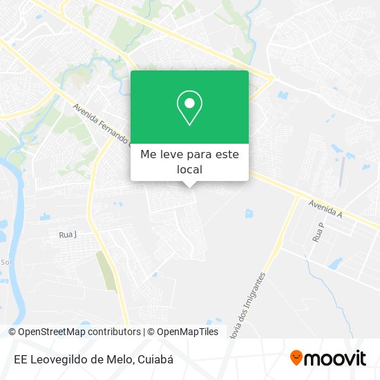 EE Leovegildo de Melo mapa
