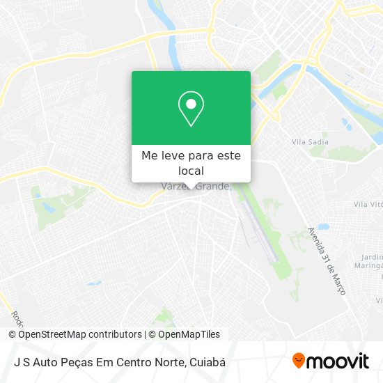 J S Auto Peças Em Centro Norte mapa