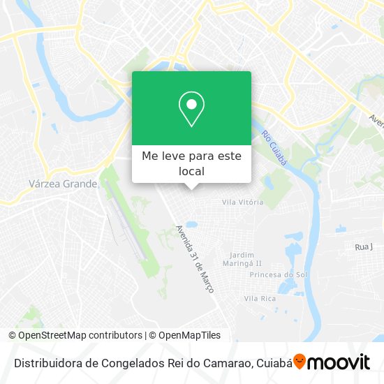 Distribuidora de Congelados Rei do Camarao mapa