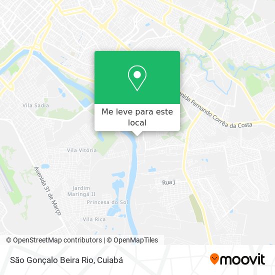 São Gonçalo Beira Rio mapa