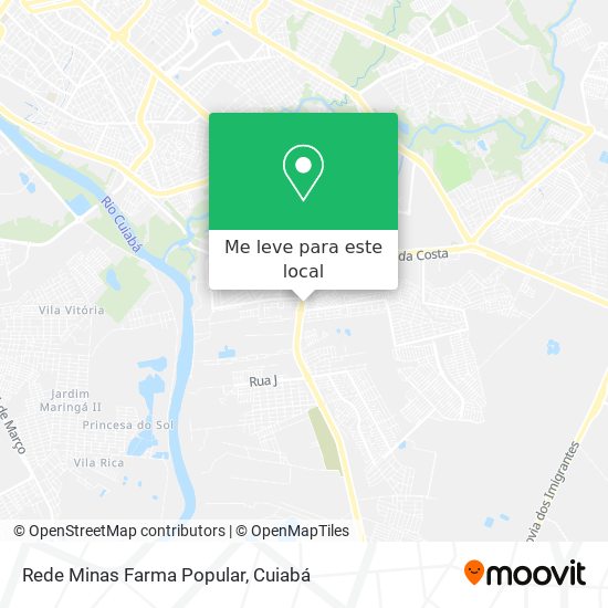 Rede Minas Farma Popular mapa