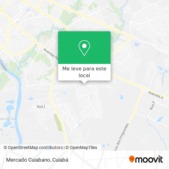 Mercado Cuiabano mapa