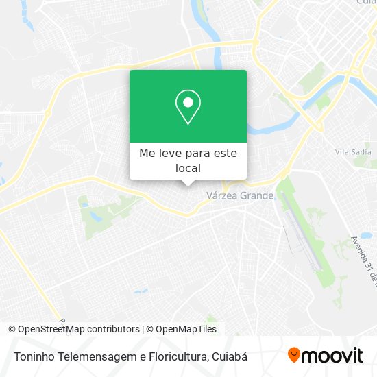 Toninho Telemensagem e Floricultura mapa