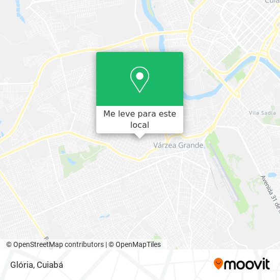 Glória mapa