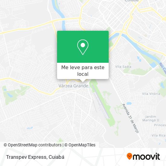 Transpev Express mapa