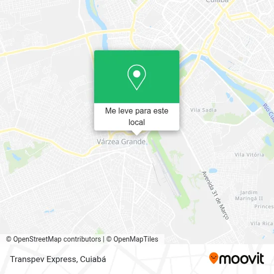 Transpev Express mapa