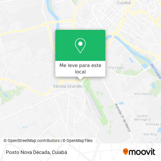 Posto Nova Década mapa