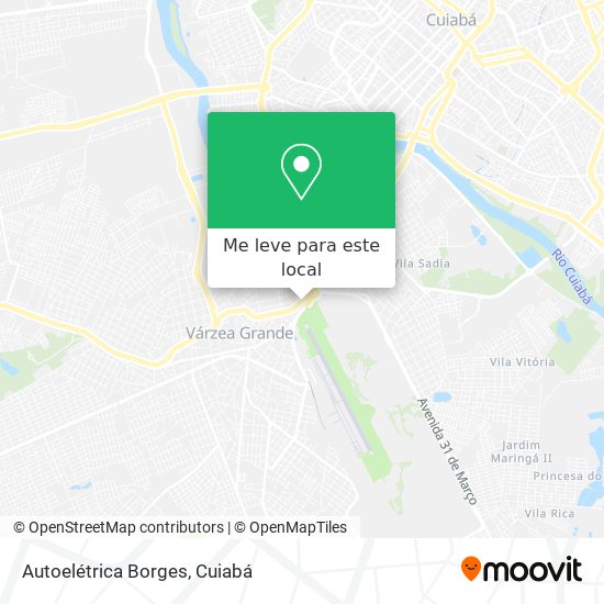 Autoelétrica Borges mapa