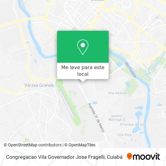Congregacao Vila Governador Jose Fragelli mapa