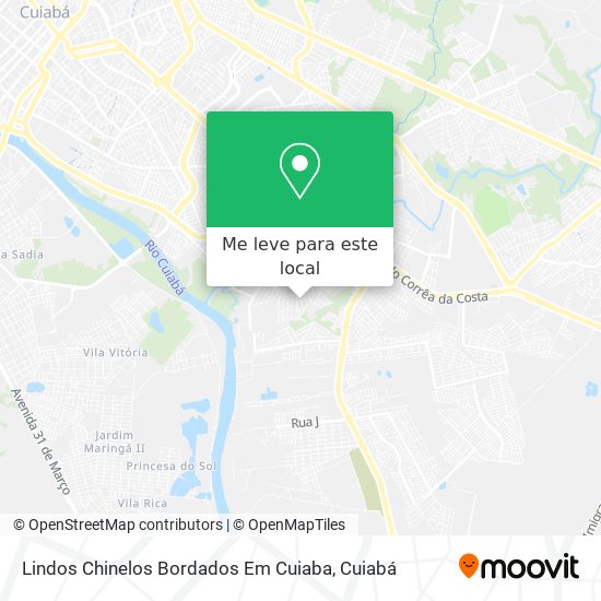 Lindos Chinelos Bordados Em Cuiaba mapa