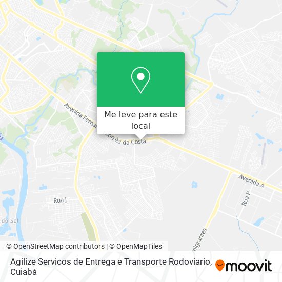 Agilize Servicos de Entrega e Transporte Rodoviario mapa